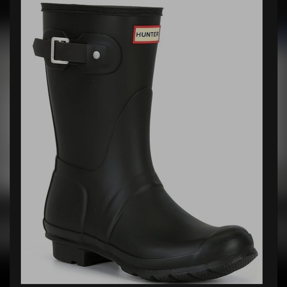 BRAND NEW Hunter Original Tall Rain Boots Black Refined Womens Sizes 5 US Medium